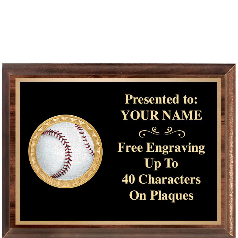 8X6 WOOD EXECUTIVE INSERT PLQ