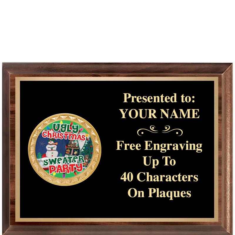 8X6 WOOD EXECUTIVE INSERT PLQ