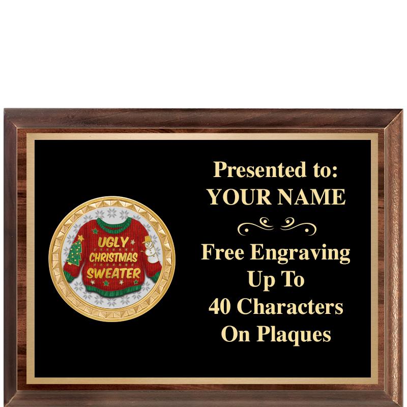 8X6 WOOD EXECUTIVE INSERT PLQ