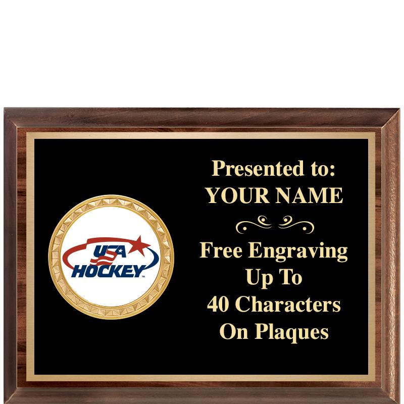 8X6 WOOD EXECUTIVE INSERT PLQ