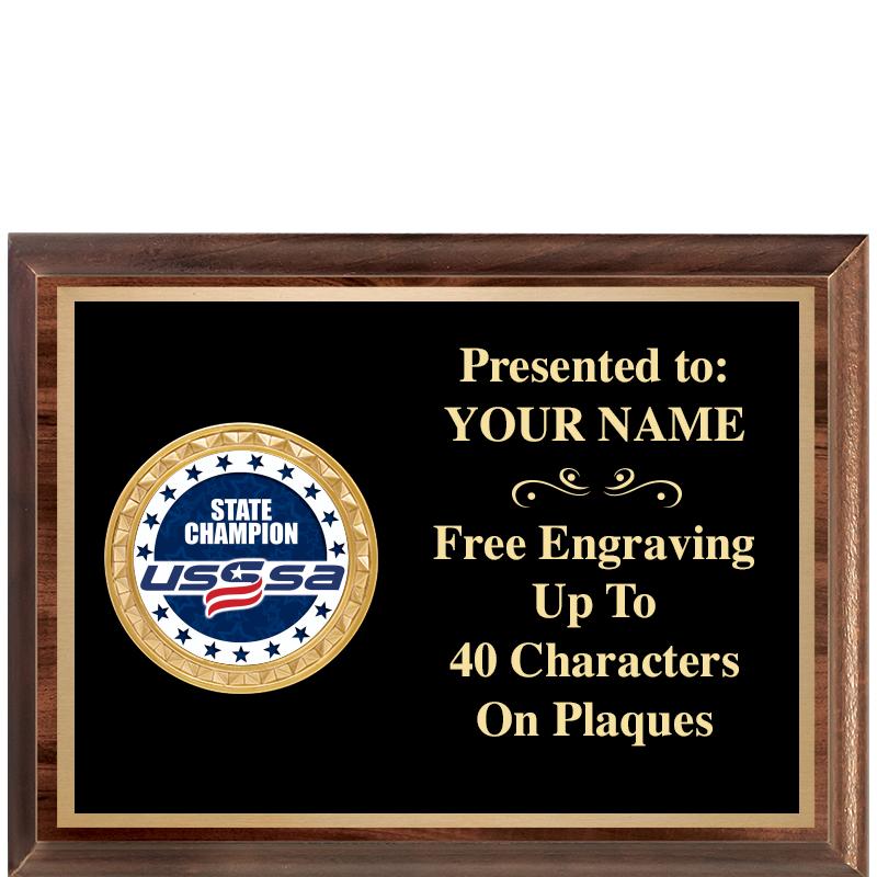 8X6 WOOD EXECUTIVE INSERT PLQ