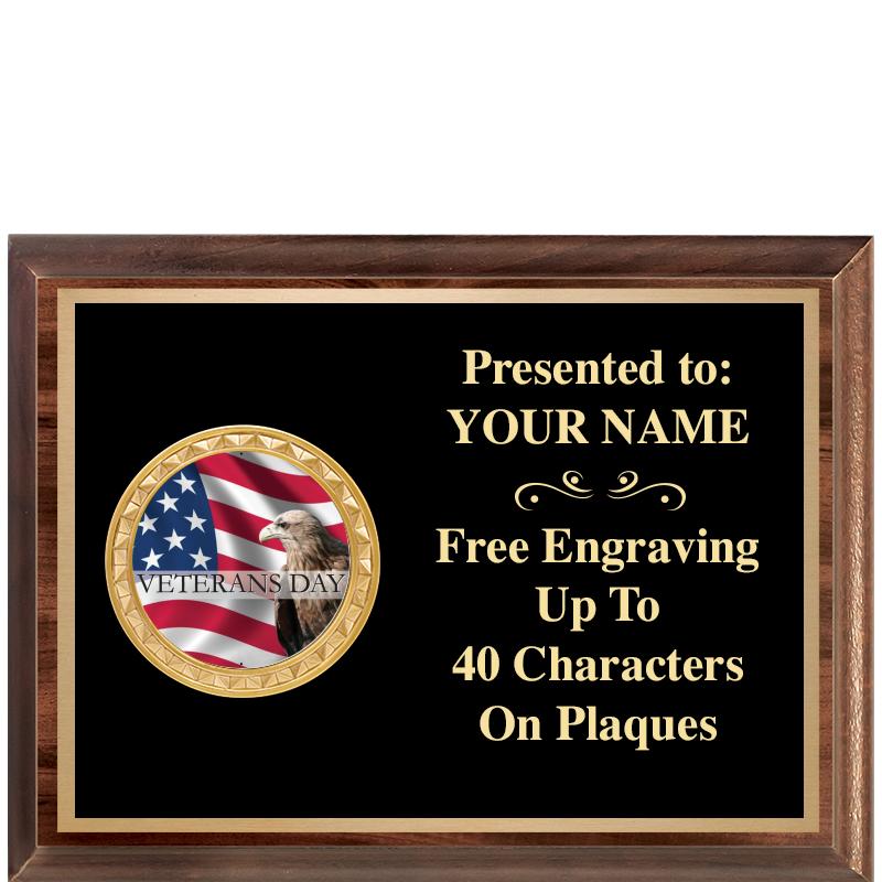 8X6 WOOD EXECUTIVE INSERT PLQ