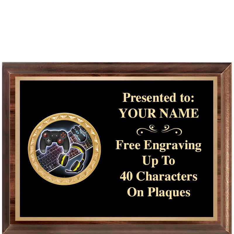 8X6 WOOD EXECUTIVE INSERT PLQ