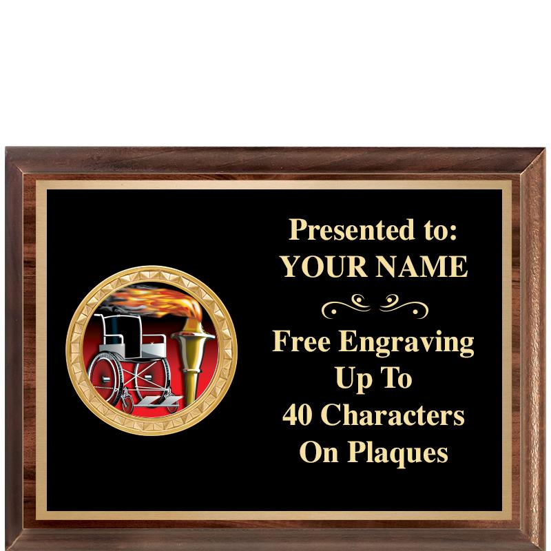 8X6 WOOD EXECUTIVE INSERT PLQ