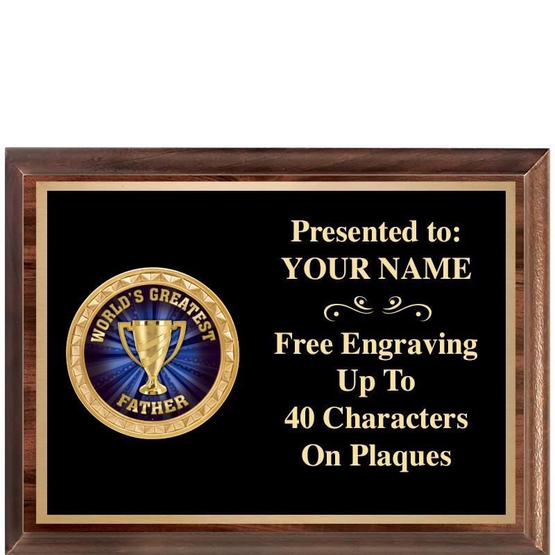 8X6 WOOD EXECUTIVE INSERT PLQ