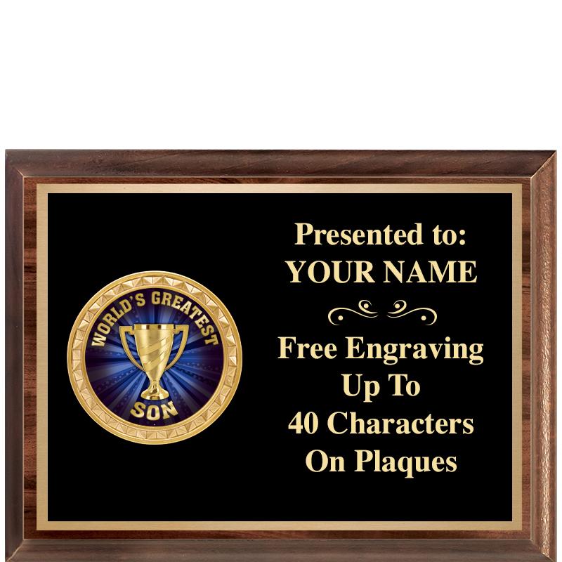 8X6 WOOD EXECUTIVE INSERT PLQ