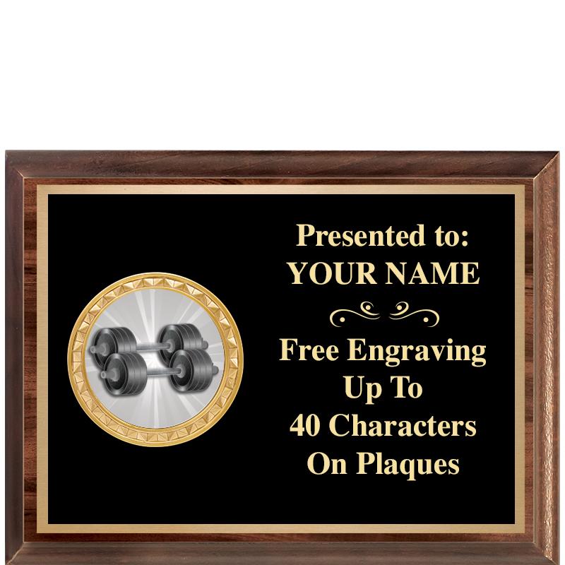 8X6 WOOD EXECUTIVE INSERT PLQ