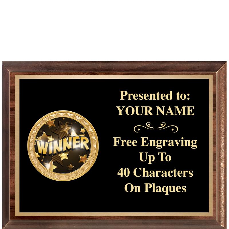 8X6 WOOD EXECUTIVE INSERT PLQ