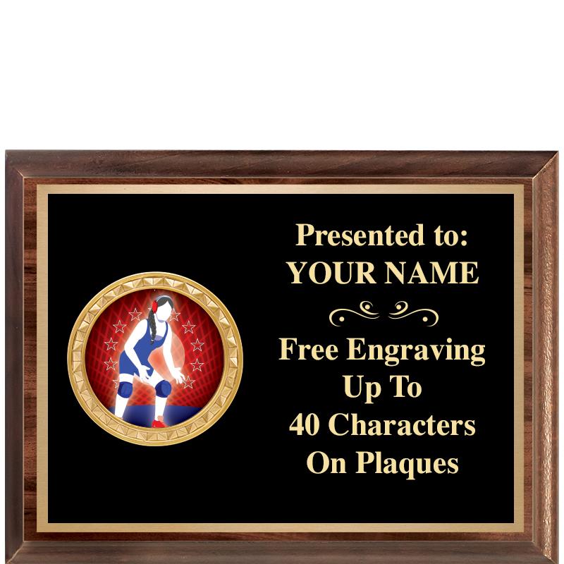 8X6 WOOD EXECUTIVE INSERT PLQ