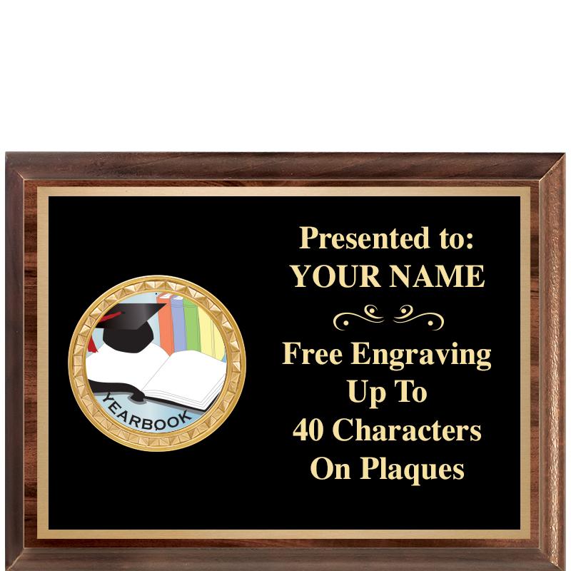 8X6 WOOD EXECUTIVE INSERT PLQ