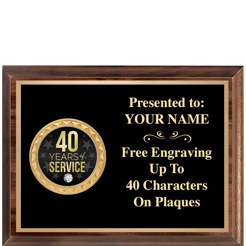 8X6 WOOD EXECUTIVE INSERT PLQ