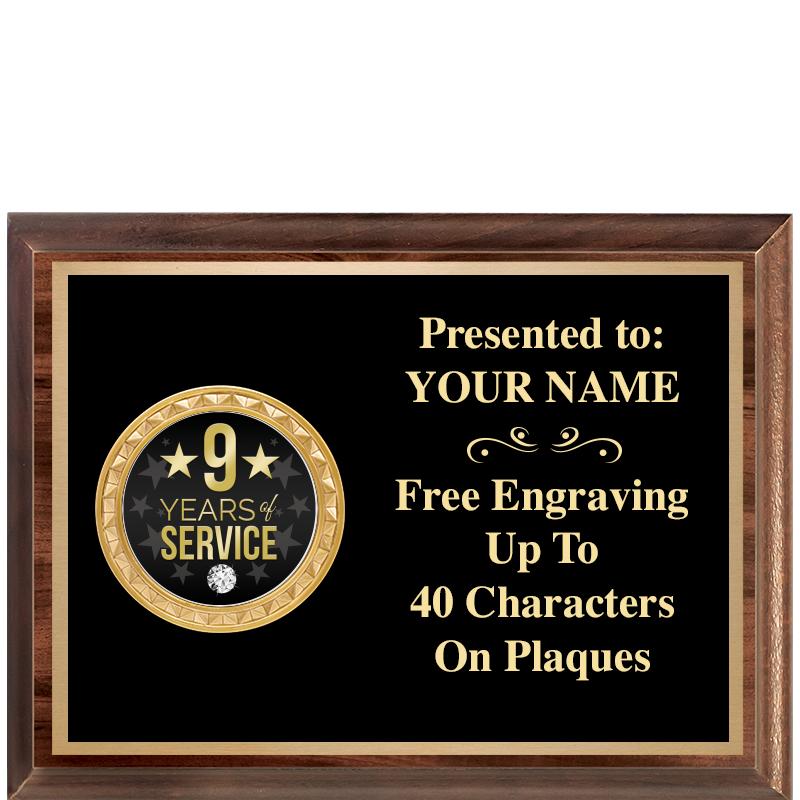 8X6 WOOD EXECUTIVE INSERT PLQ