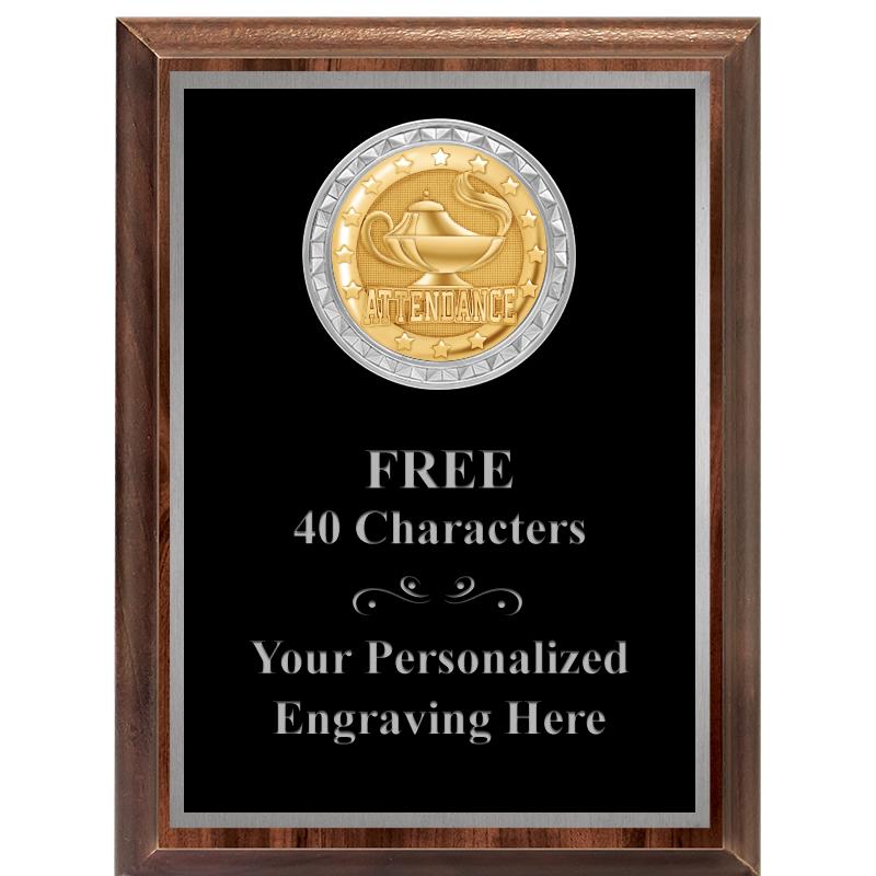 6X8 WOOD EXECUTIVE INS PLQ SV