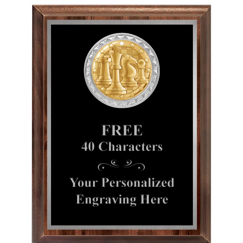 6X8 WOOD EXECUTIVE INS PLQ SV