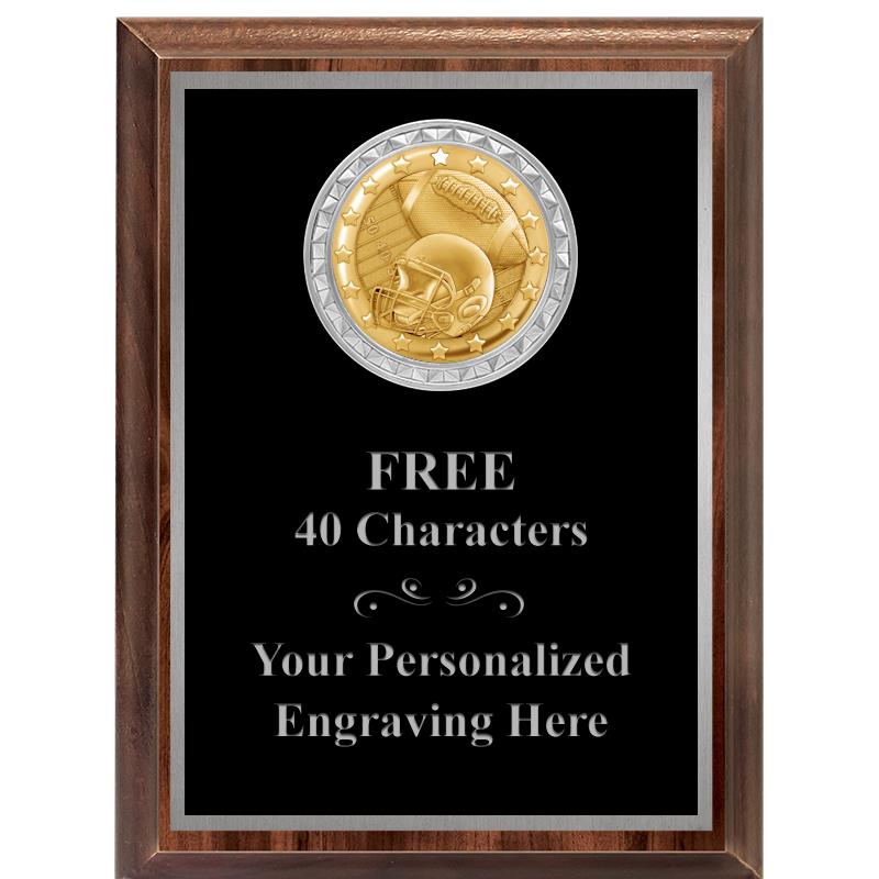 6X8 WOOD EXECUTIVE INS PLQ SV