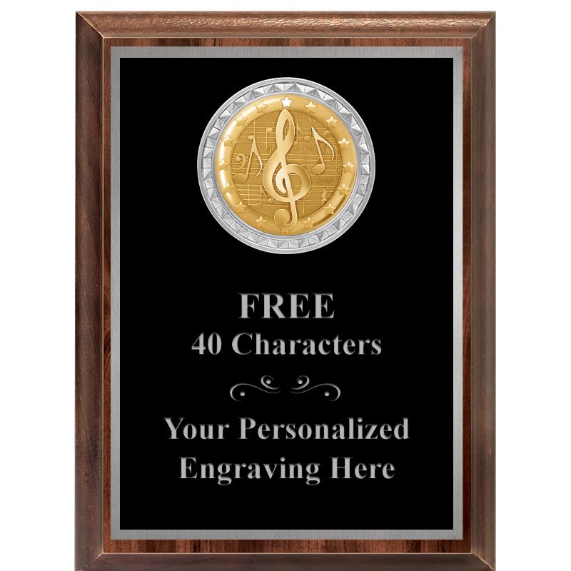 6X8 WOOD EXECUTIVE INS PLQ SV