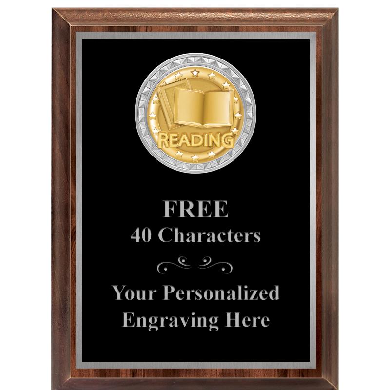 6X8 WOOD EXECUTIVE INS PLQ SV