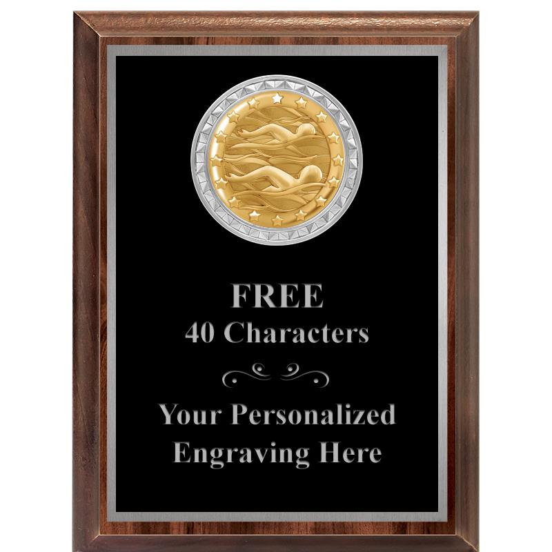 6X8 WOOD EXECUTIVE INS PLQ SV