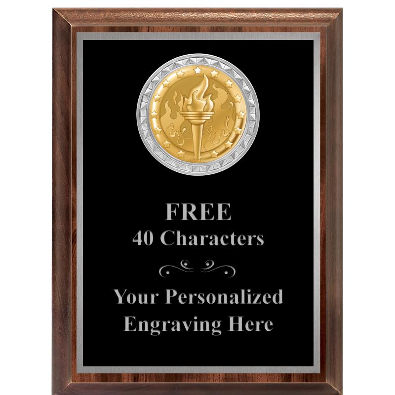 6X8 WOOD EXECUTIVE INS PLQ SV