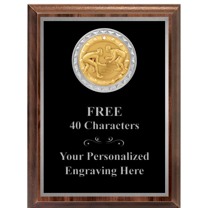 6X8 WOOD EXECUTIVE INS PLQ SV