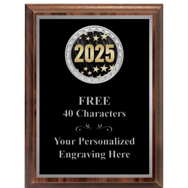 6X8 WOOD EXECUTIVE INS PLQ SV