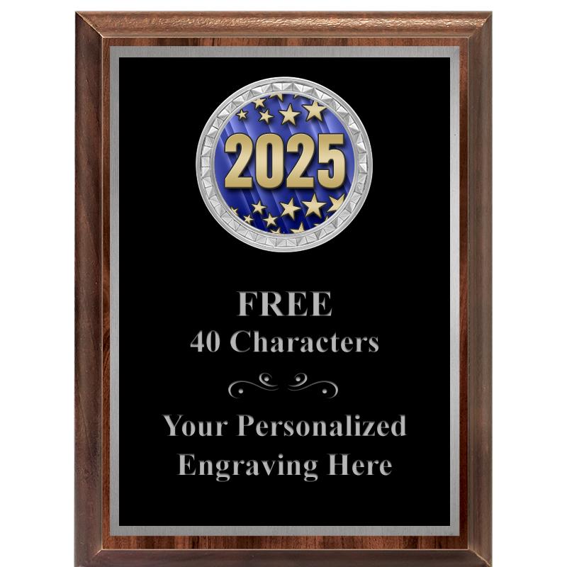 6X8 WOOD EXECUTIVE INS PLQ SV