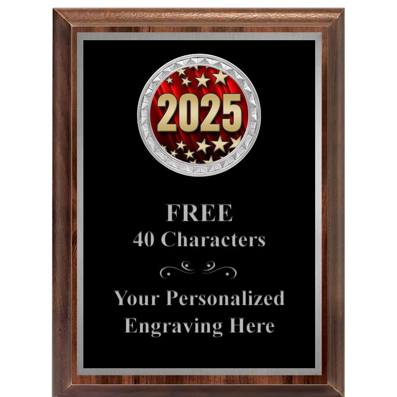 6X8 WOOD EXECUTIVE INS PLQ SV