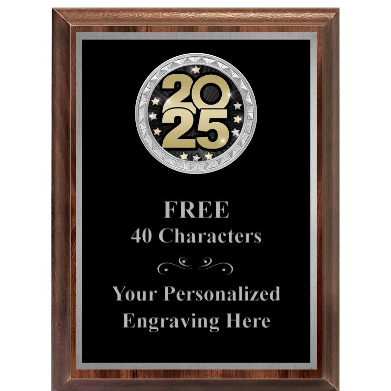 6X8 WOOD EXECUTIVE INS PLQ SV