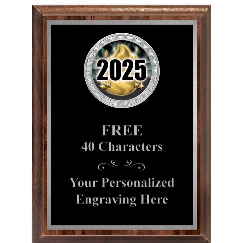 6X8 WOOD EXECUTIVE INS PLQ SV