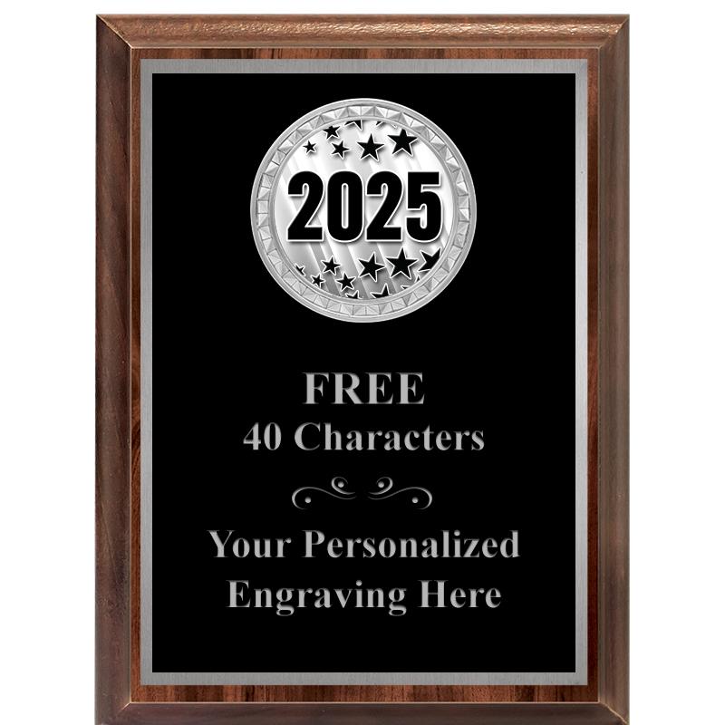 6X8 WOOD EXECUTIVE INS PLQ SV