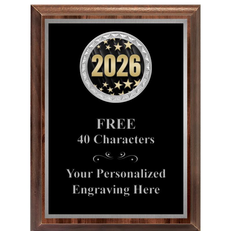 6X8 WOOD EXECUTIVE INS PLQ SV