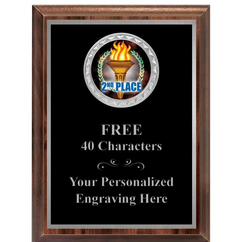 6X8 WOOD EXECUTIVE INS PLQ SV