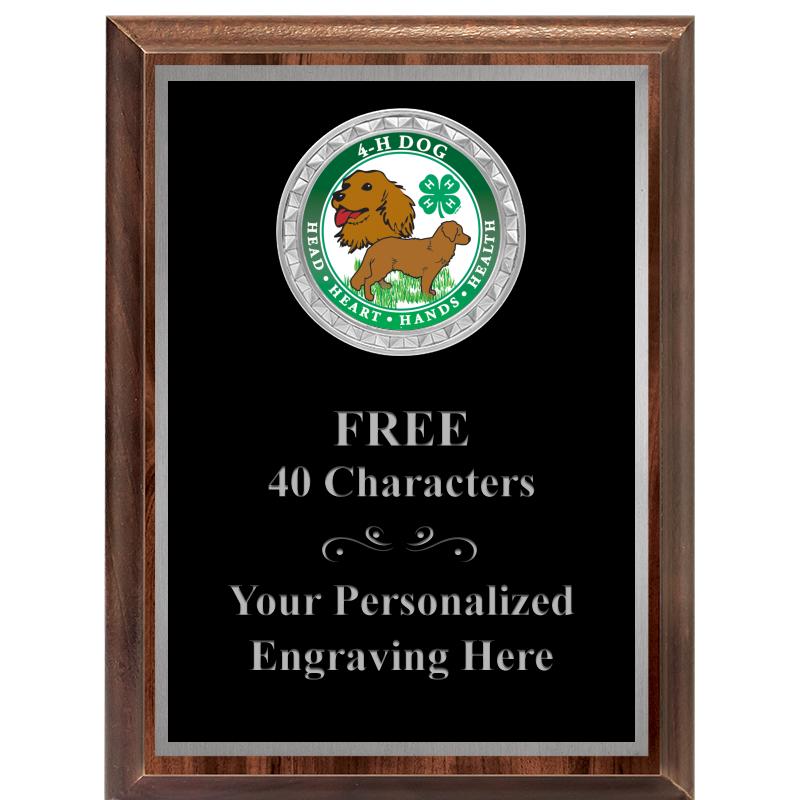 6X8 WOOD EXECUTIVE INS PLQ SV