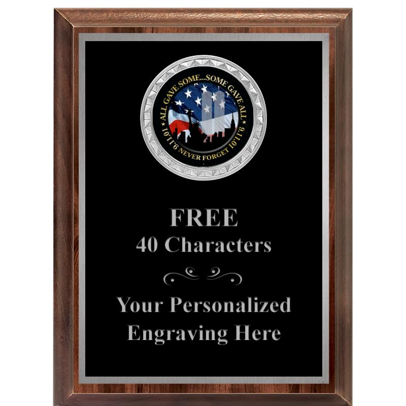 6X8 WOOD EXECUTIVE INS PLQ SV