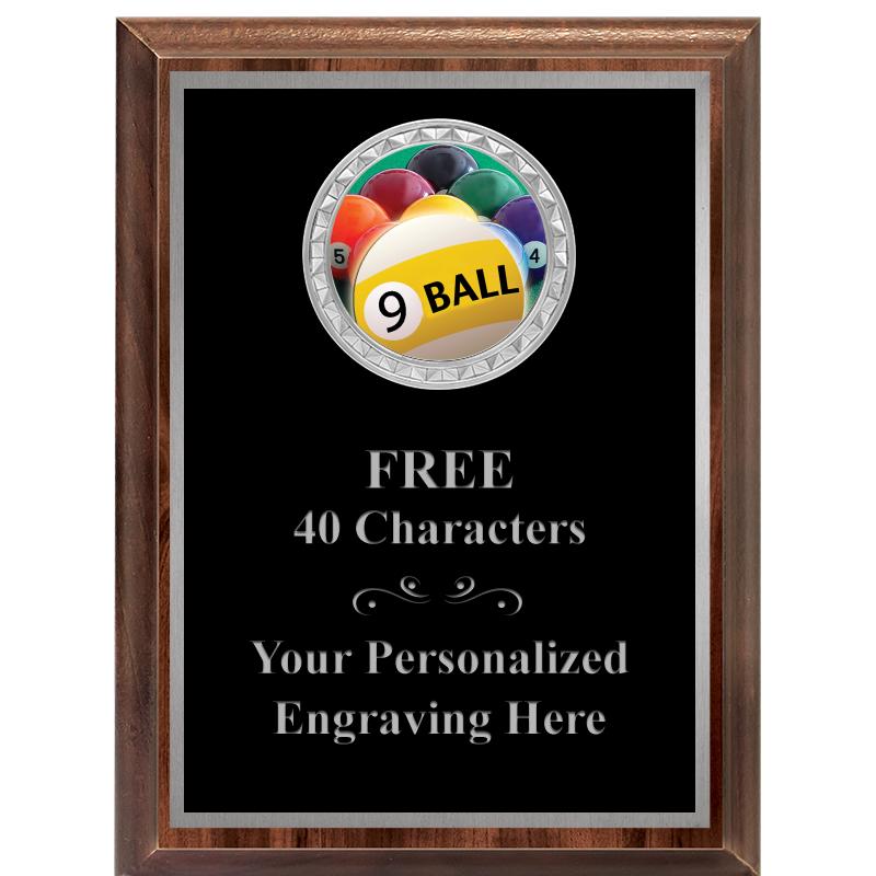 6X8 WOOD EXECUTIVE INS PLQ SV