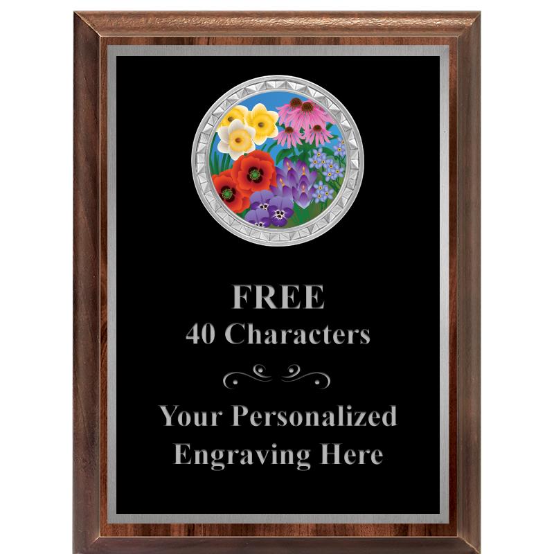 6X8 WOOD EXECUTIVE INS PLQ SV