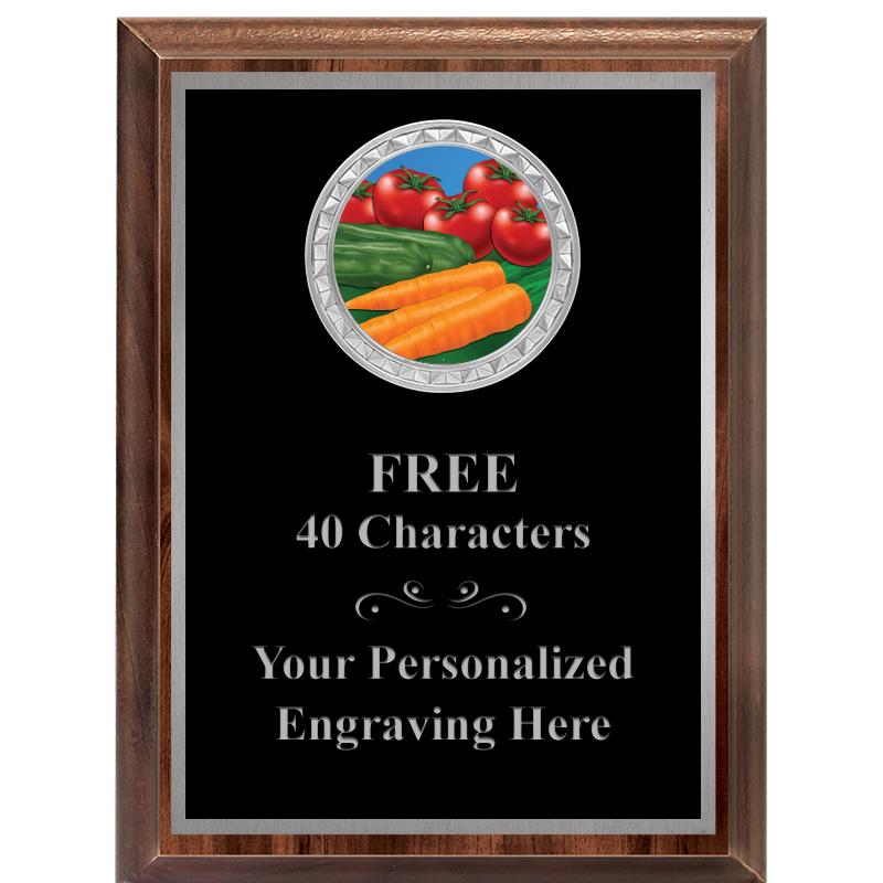 6X8 WOOD EXECUTIVE INS PLQ SV