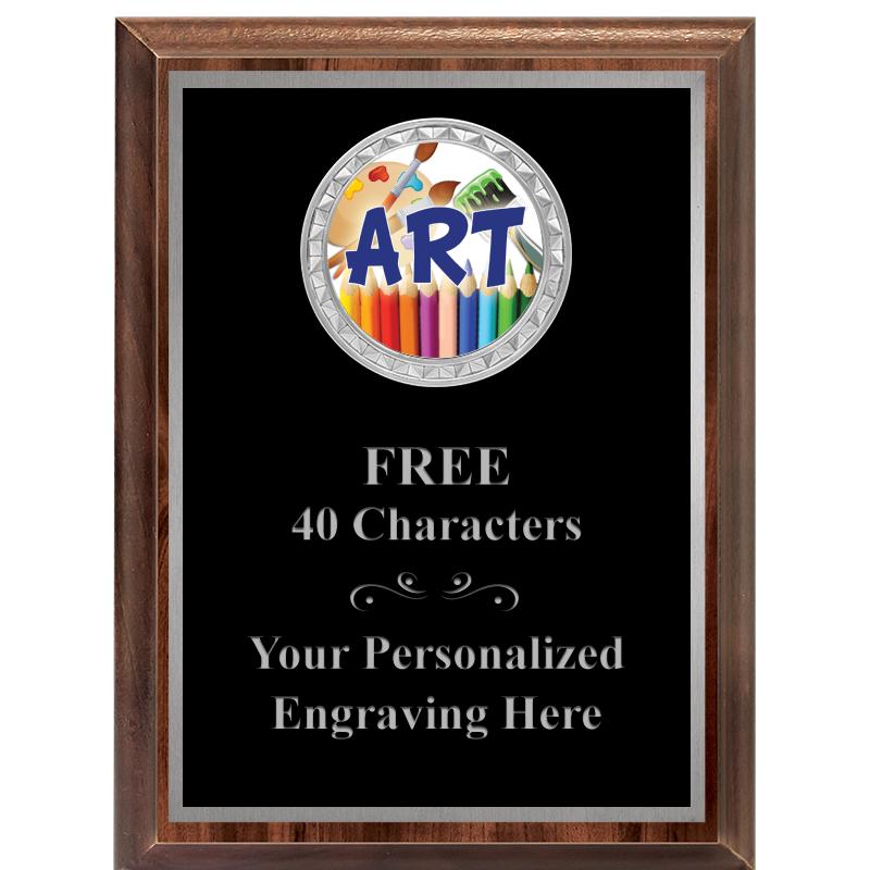 6X8 WOOD EXECUTIVE INS PLQ SV