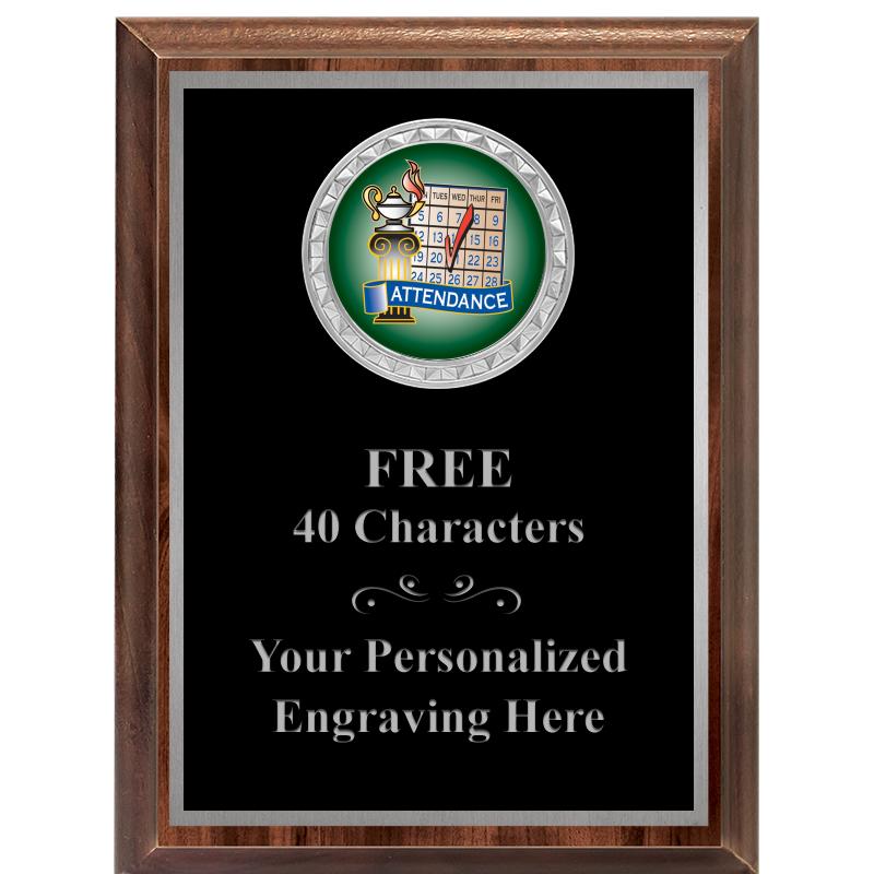 6X8 WOOD EXECUTIVE INS PLQ SV