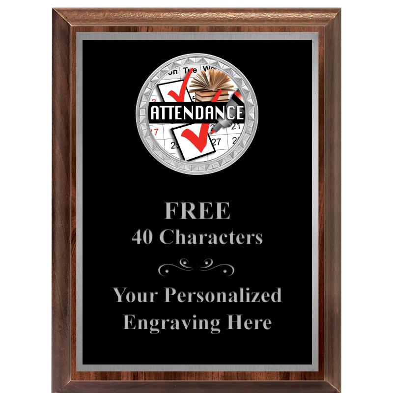 6X8 WOOD EXECUTIVE INS PLQ SV