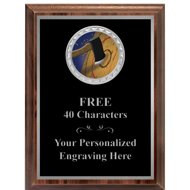 6X8 WOOD EXECUTIVE INS PLQ SV