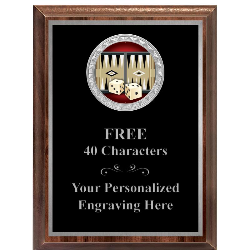 6X8 WOOD EXECUTIVE INS PLQ SV