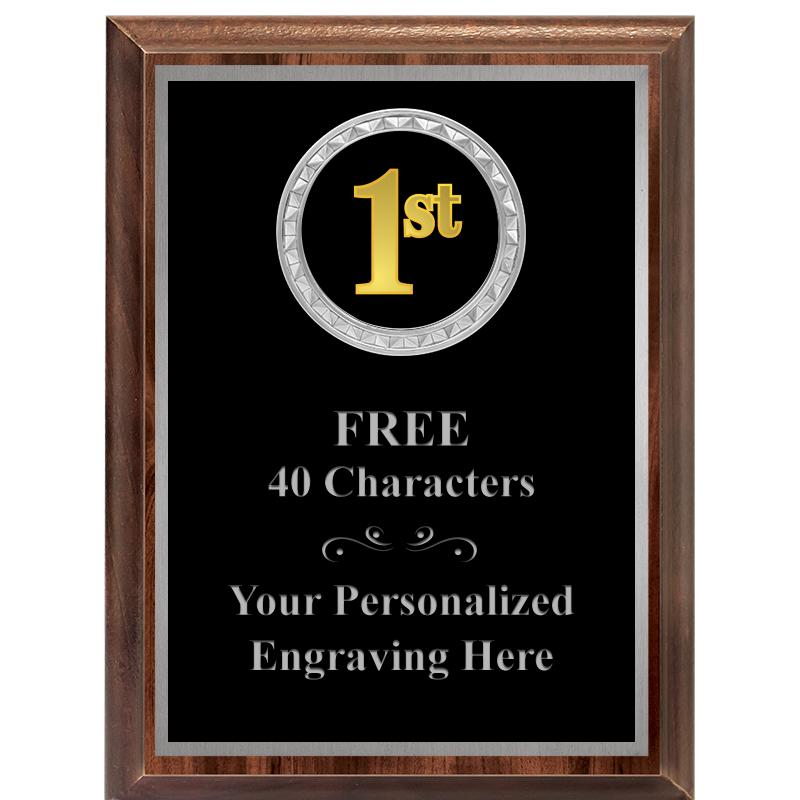 6X8 WOOD EXECUTIVE INS PLQ SV