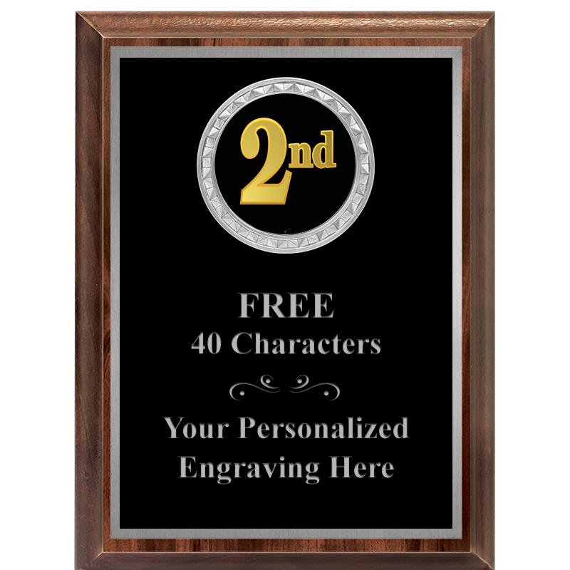 6X8 WOOD EXECUTIVE INS PLQ SV