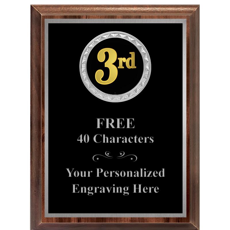 6X8 WOOD EXECUTIVE INS PLQ SV