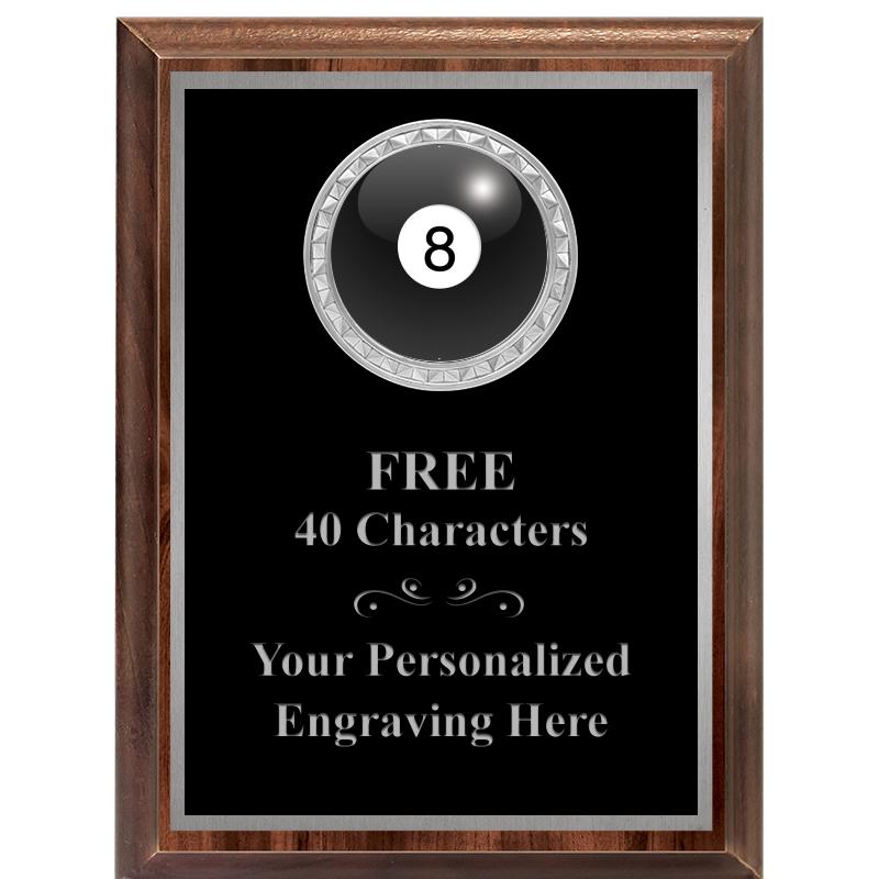 6X8 WOOD EXECUTIVE INS PLQ SV