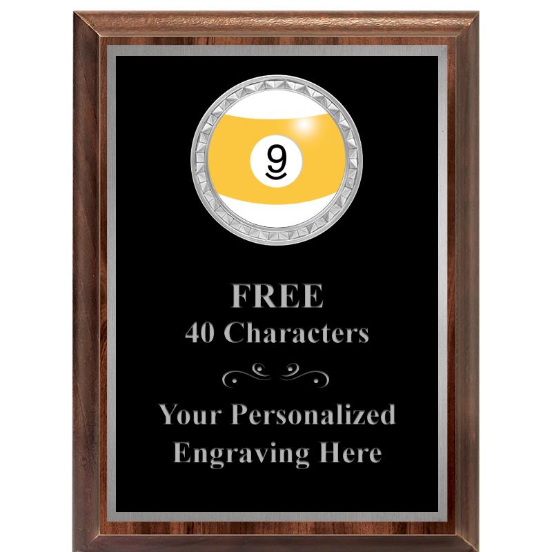 6X8 WOOD EXECUTIVE INS PLQ SV