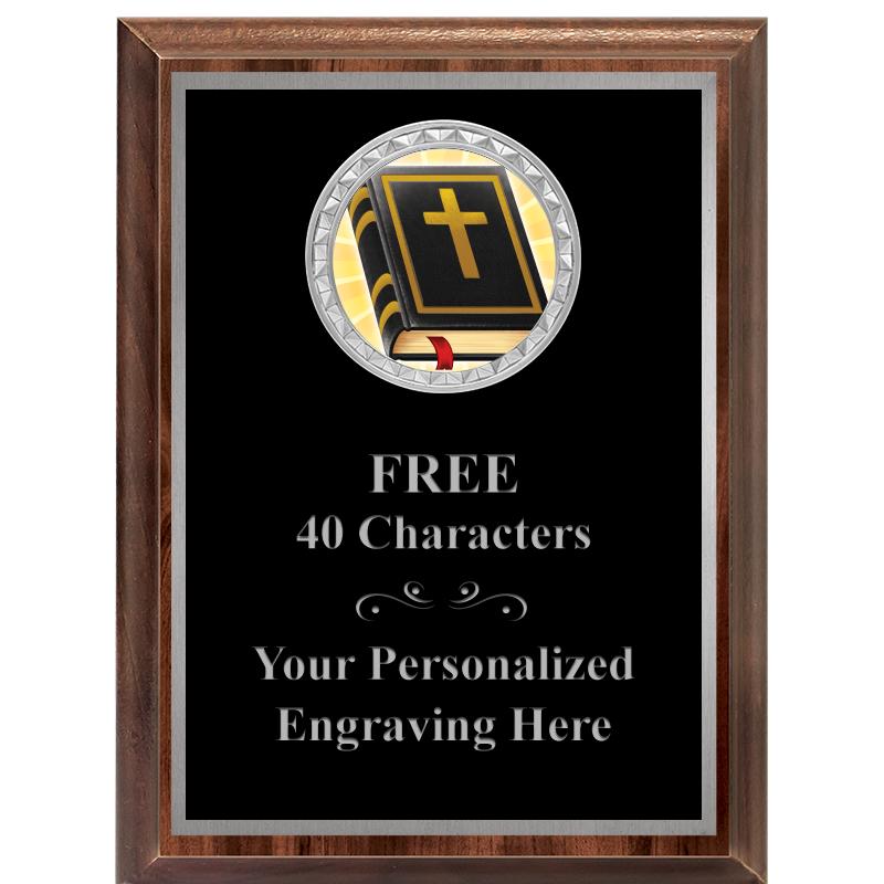 6X8 WOOD EXECUTIVE INS PLQ SV