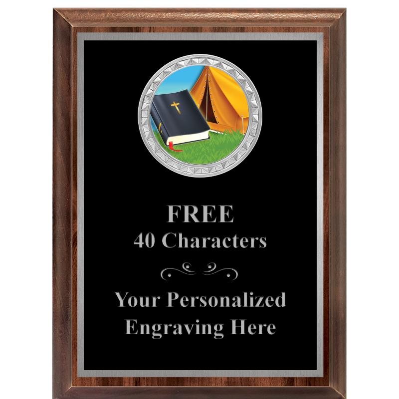 6X8 WOOD EXECUTIVE INS PLQ SV