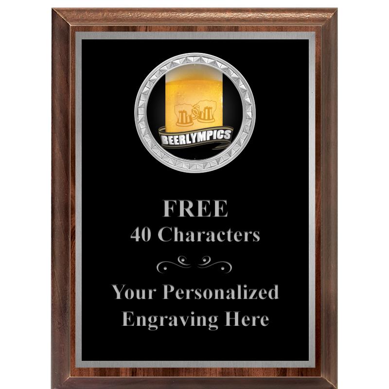 6X8 WOOD EXECUTIVE INS PLQ SV